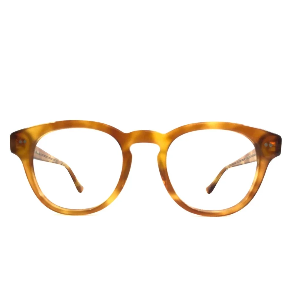 Denon Eyeglasses Frames CLAYTON 33 Light Tortoise Round Full Rim 48-22-145
